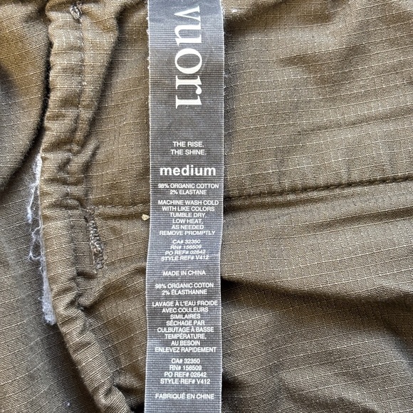 Vuori Ripstop Pant DuraTerra Brown M Cotton Stretch Cargo Rise and Shine - Picture 5 of 5
